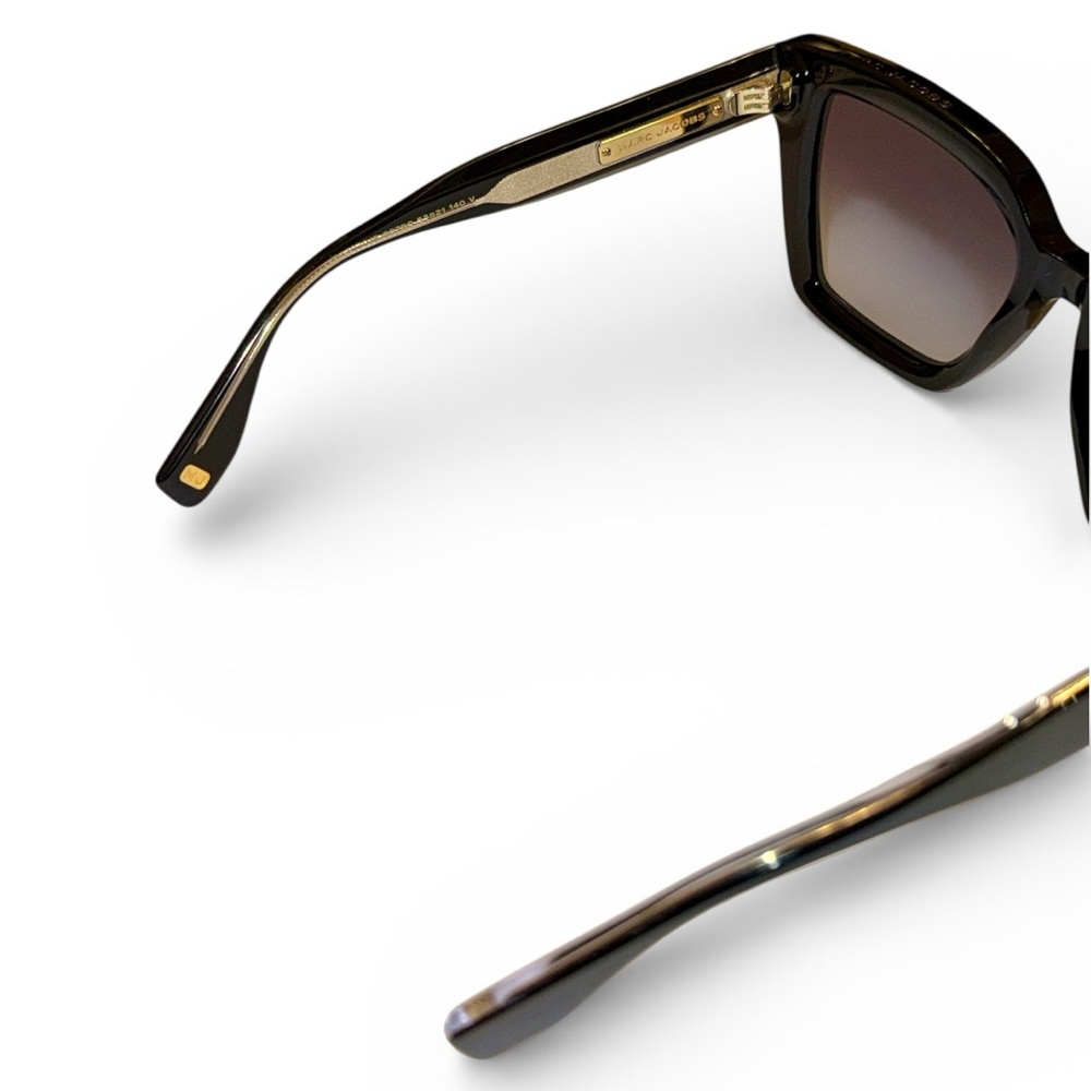 SOLD - Marc Jacobs Butterfly Sunglasses Black and Gold - Picture 9 of 12